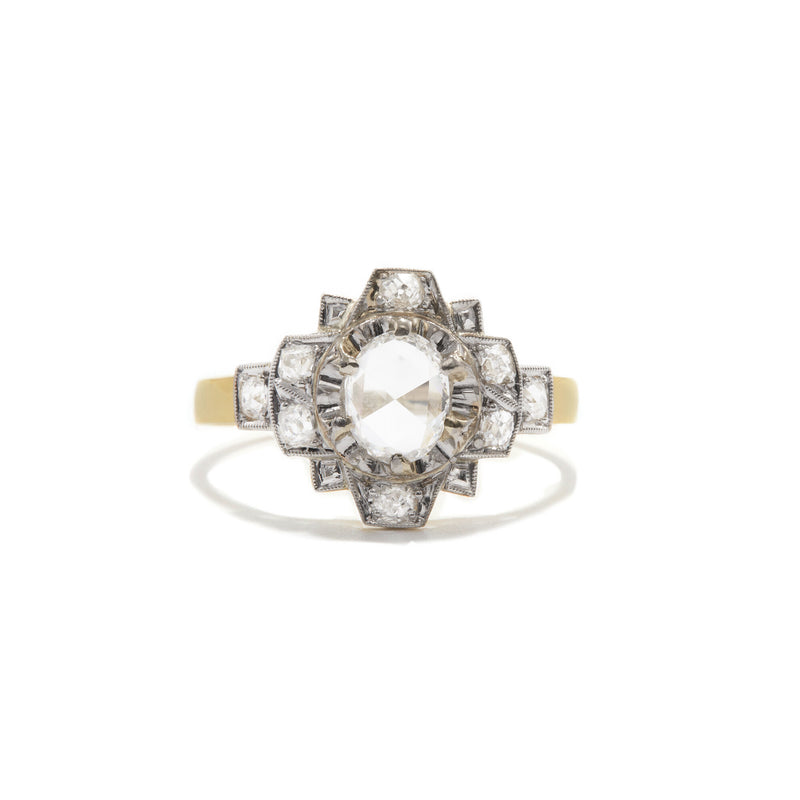 Art Deco Rose Cut Diamond Ring