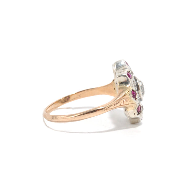 Esther Art Deco Diamond Cluster Ring