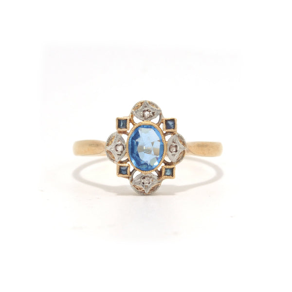 Sapphire Compass Ring