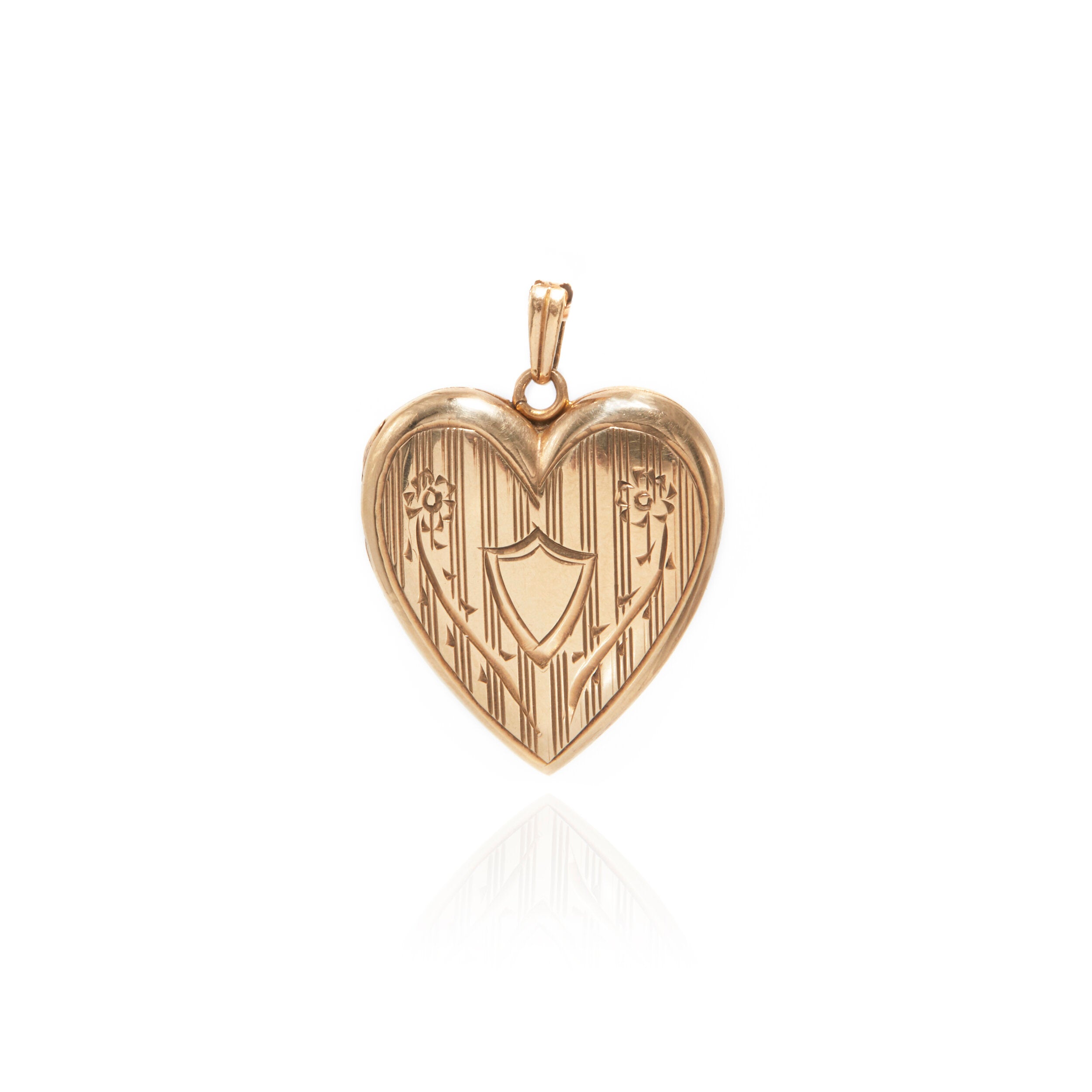 Engraved Shield Heart Locket – Ashley Zhang Jewelry