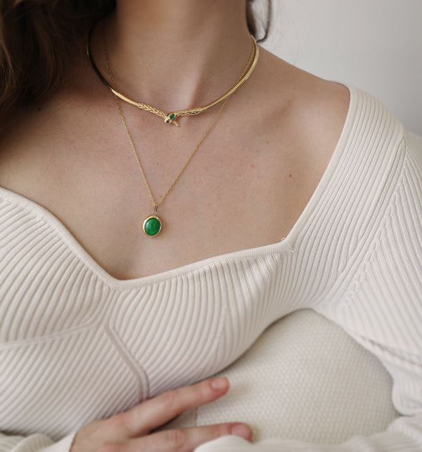 Jade Bubble Pendant