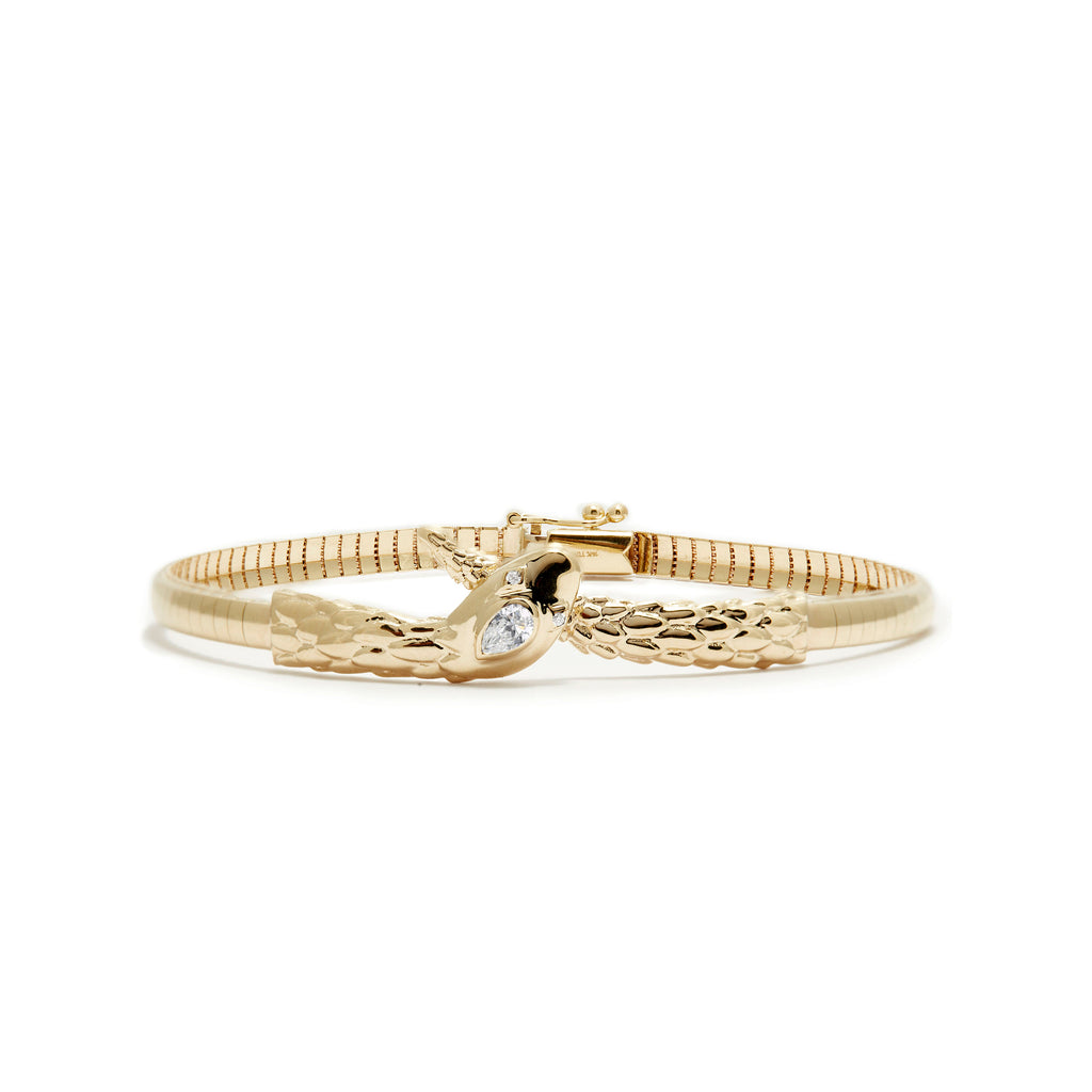 Diamond Snake Bracelet – Ashley Zhang Jewelry