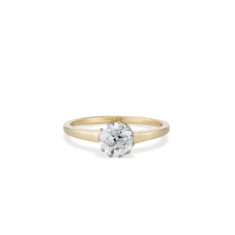 Old European Cut Solitaire Engagement Ring