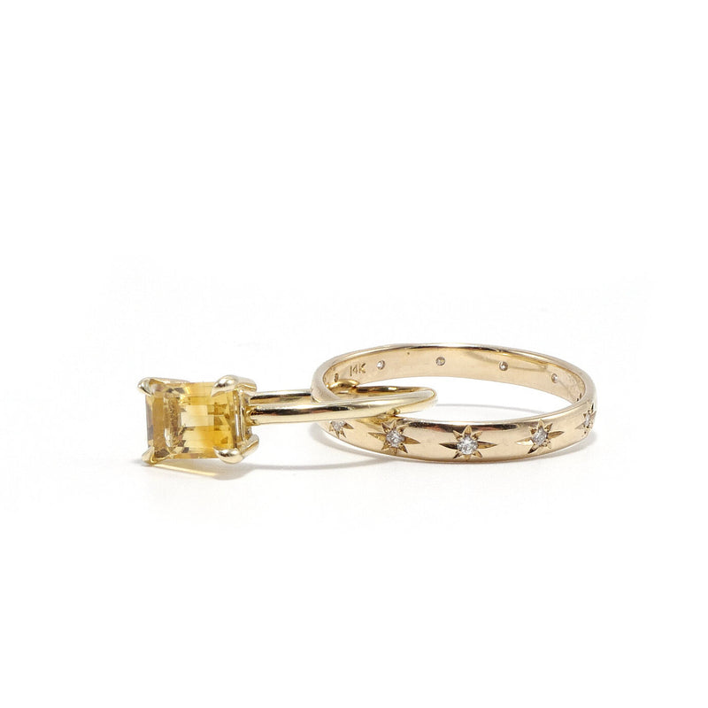 Sunshine Citrine Rolling Ring