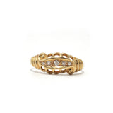 Petite Diamond Swirl Ring