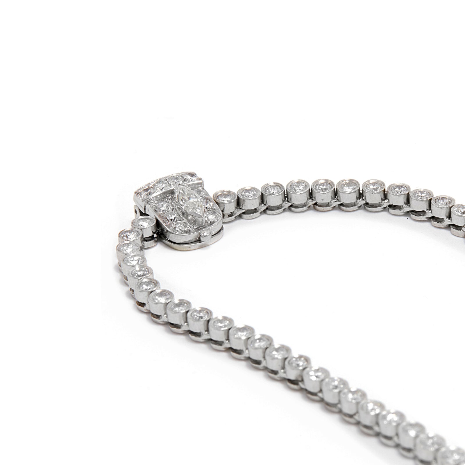 Vintage Diamond Tennis Necklace – Ashley Zhang Jewelry