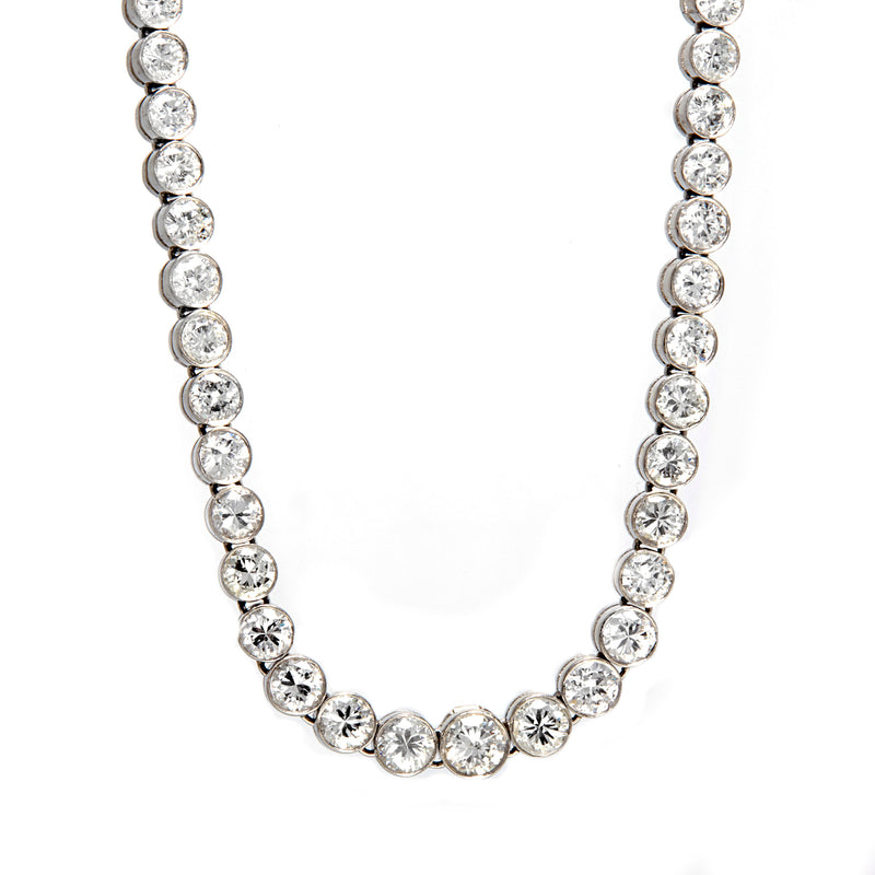 Vintage diamond tennis necklace Clearance