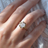 Vintage Cushion Cut Diamond Tiffany Ring