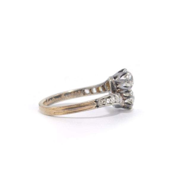 1893 Toi Et Moi Old European Cut Diamond Ring