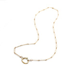 Petite Trombone Chain with Bolt Clasp