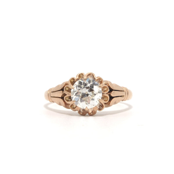 Victorian Buttercup Old European Cut Diamond Ring