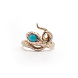 Victorian Turquoise Snake Ring