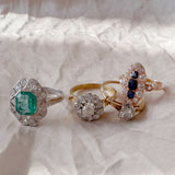 Jolie Edwardian Diamond Cluster Ring