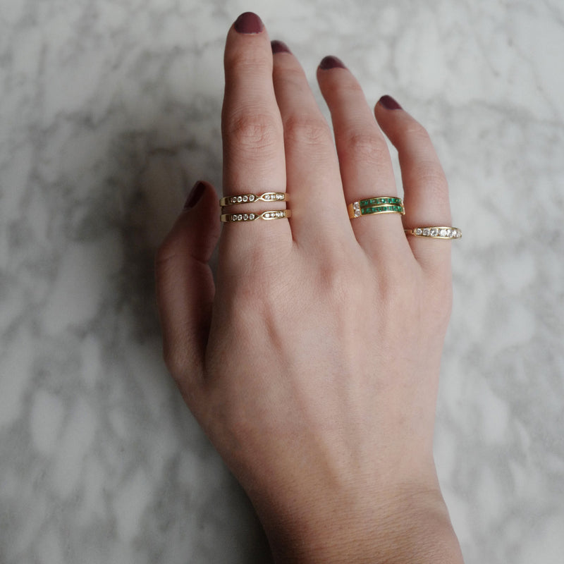 Ezé Diamond Vintage Wedding Band
