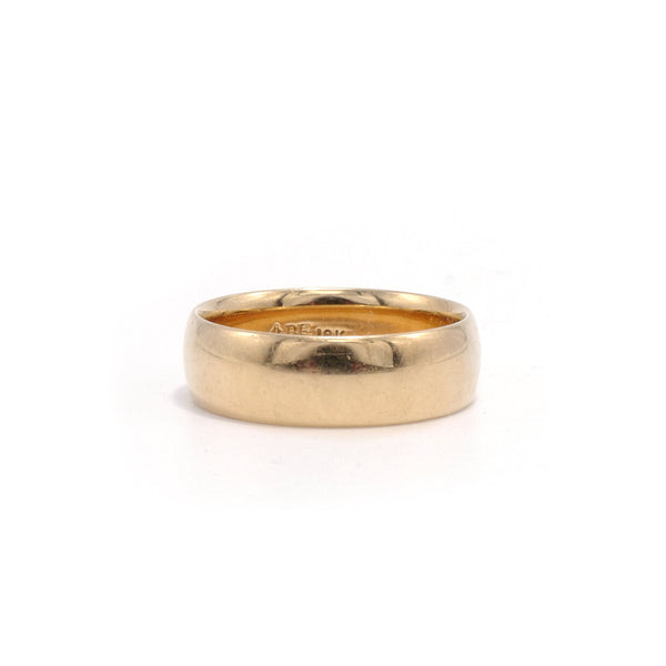 Vintage Wide Gold Band